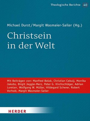 cover image of Christsein in der Welt